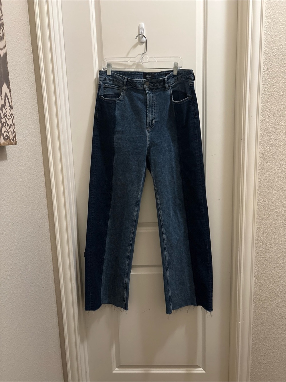 Rails The Getty Paneled High Rise Wide Leg Jeans in Twilight Shadow Size 32 - Picture 2 of 7